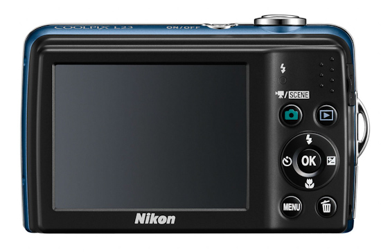Nikon L23: вид сзади