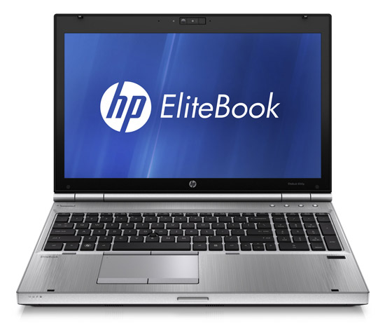 HP EliteBook 8560p. Внешность спереди