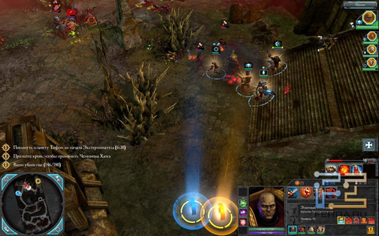 В Warhammer 40k: Dawn of War 2 - Retribution ресурсы представлены в виде символичных монеток оранжевого и голубого цветов