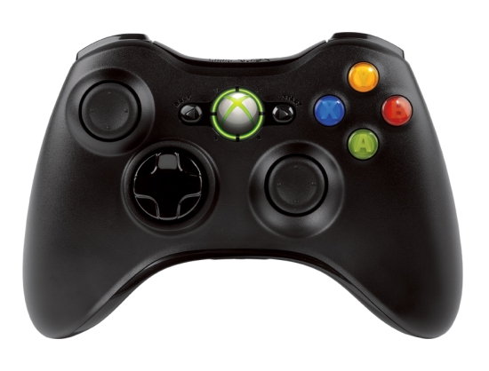 Контроллер Xbox 360 - внешность сверху