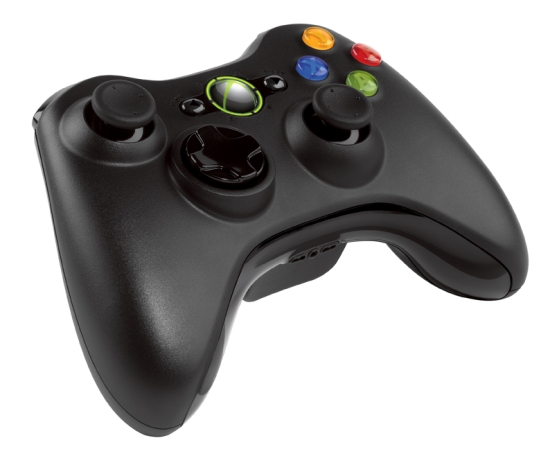 Контроллер Xbox 360 - облик сбоку