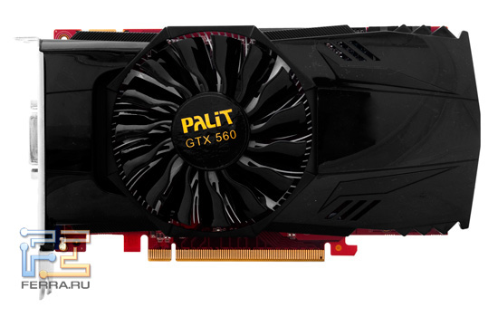 Видеокарта Palit GeForce GTX 560 2048 MB, вид спереди