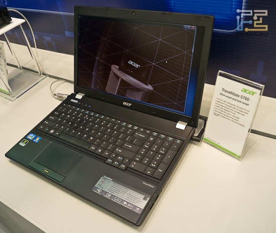 Acer Travelmate 5760 - облик в раскрытом состоянии