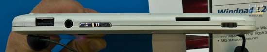 C разъемами у MSI WindPad W120 все хорошо - есть и полноценный USB, и SD карт-ридер