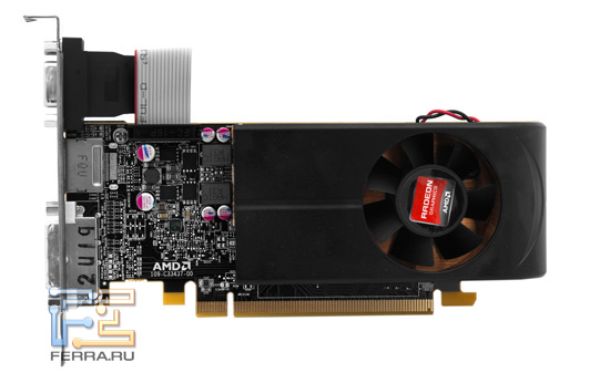 Видеокарта Radeon HD 6670, вид спереди