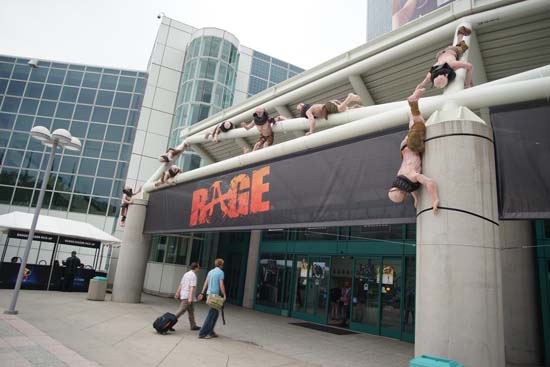 Создатели Rage не только смогли приобрести себе место на E3 2011, но и проявили творческий подход к рекламе игры