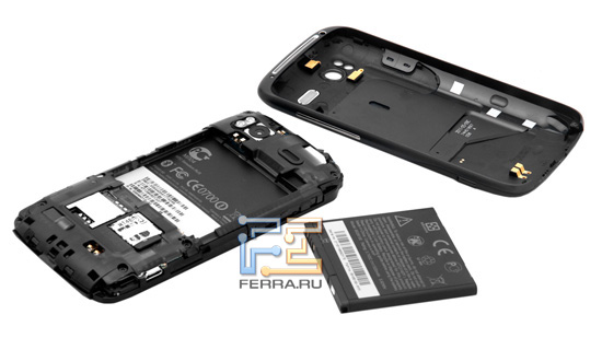 Батарейный отсек и задняя крышка HTC Sensation