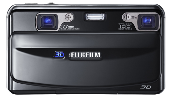 Fujifilm FinePix Real 3D W1, вид спереди