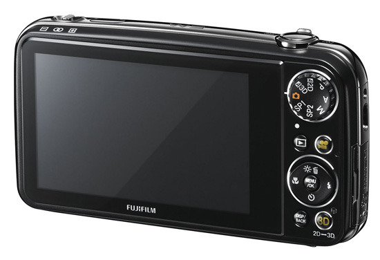 Fujifilm FinePix Real 3D W3, вид сзади