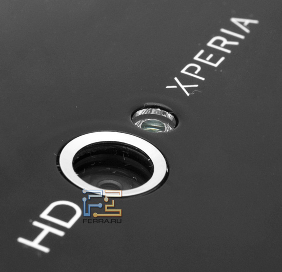 Объектив встроенной камеры Sony Ericsson Xperia Neo