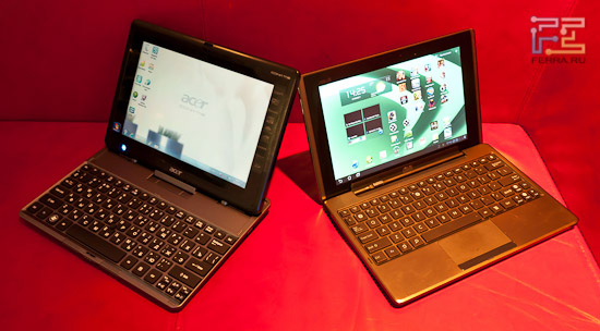 Acer Iconia Tab W500 (слева) и Asus Transformer (справа)