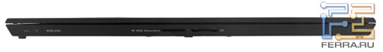 Передний торец Sony VAIO Z: карт-ридеры SD и Memory Stick