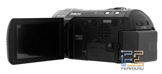 Открытый экран Panasonic HDC-SD800