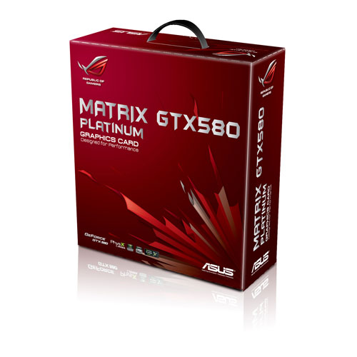 Упаковка видеокарты Matrix GTX580 P/2DIS/1536MD5 Platinum