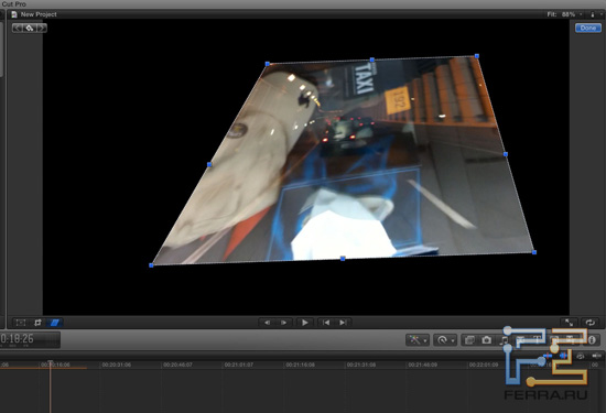 Геометрические преобразования видео в Final Cut Pro X