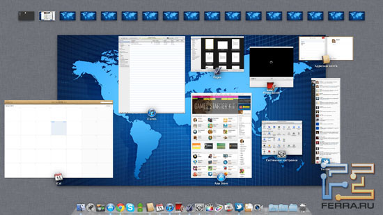 Как видите, рабочих столов в Mac OS X Lion хватит всем
