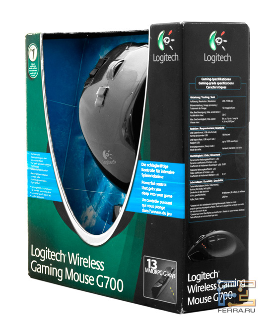 Logitech Gaming Mouse G700 в упаковке