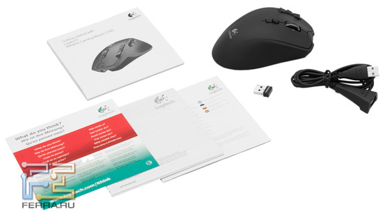 Комплект поставки Logitech Gaming Mouse G700