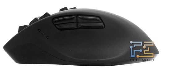 Logitech Gaming Mouse G700. Боковая панель