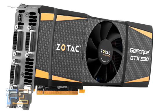 Видеокарта Zotac GeForce GTX 590