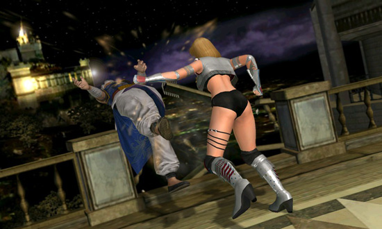 Многоуровневые арены позволяют принудительно менять место драки в Dead or Alive: Dimensions.