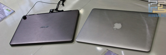 Еще Acer S3 в сравнении с MacBook Air