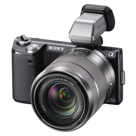 Sony NEX-5N с электронным внешним видоискателем