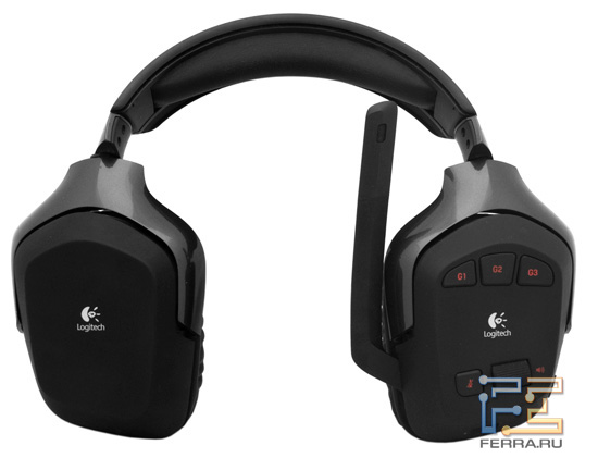 Наушники Logitech Wireless Gaming Headset G930 можно легко настроить под любую форму головы