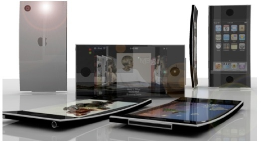 Изогнутые гаджеты Apple. Макет