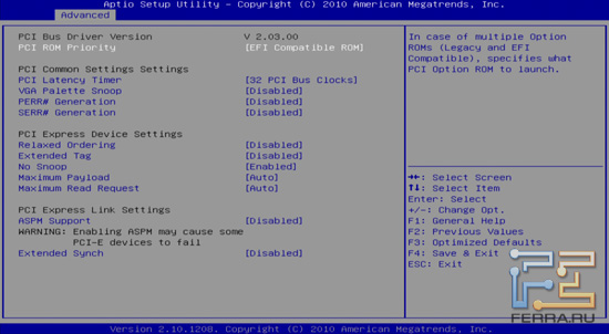 UEFI BIOS на материнской плате Foxconn Rattler