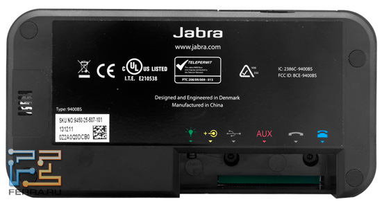 Нижняя грань и динамик Jabra Pro 9450