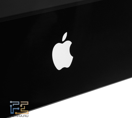 Apple Thunderbolt Display. Логотип Apple на рамке снизу