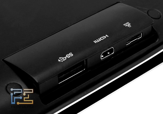 Разъемы на левом торце Samsung 900X3A: USB 3.0, Micro HDMI, Ethernet