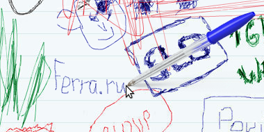 Пример надписи на сайте The Bic Wall