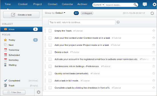 Рабочая страница сайта Doit.im