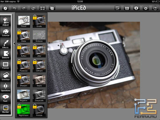 Effects в iPicED Lite 2.0.5