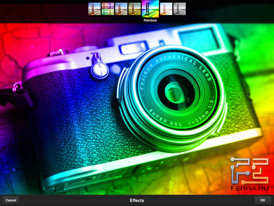 Еще один пример фильтра из раздела Effects в Adobe Photoshop Express 2.0.3
