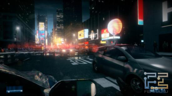 Ночной Нью-Йорк в Battlefield 3 близок к реальному - кругом одни огни