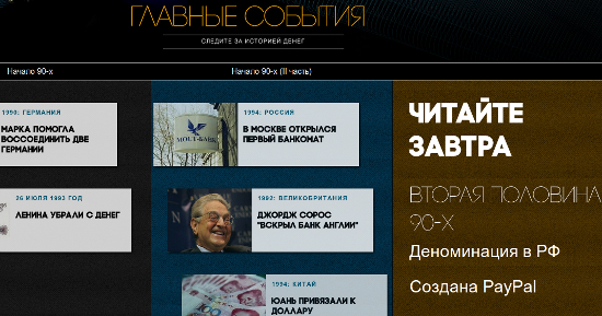 Лента главных событий мира денег