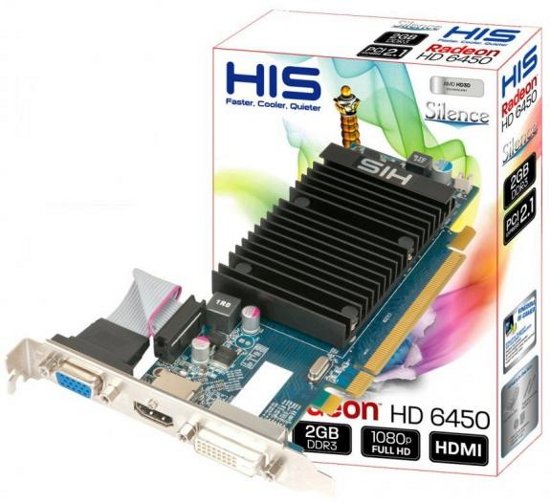 HIS Silence 6450 2GB DDR3