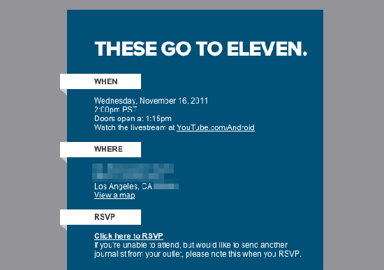 Приглашение Google