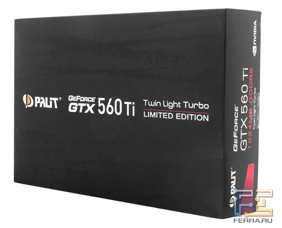 Упаковка видеокарты Palit GTX 560 Ti Twin Light Turbo 1024