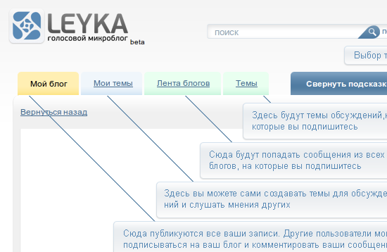 Подсказки на сайте Leyka.net