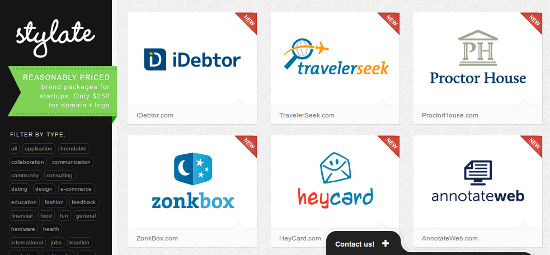 Главная страница сайта Stylate