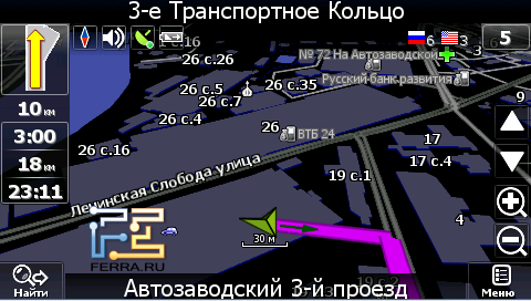 Карта в Навител Навигаторе на Prestigio GeoVision 5135Glonass