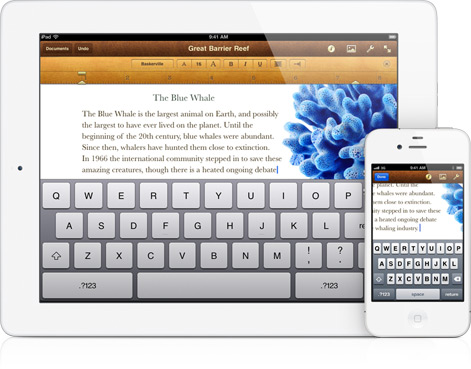 Pages на iPad