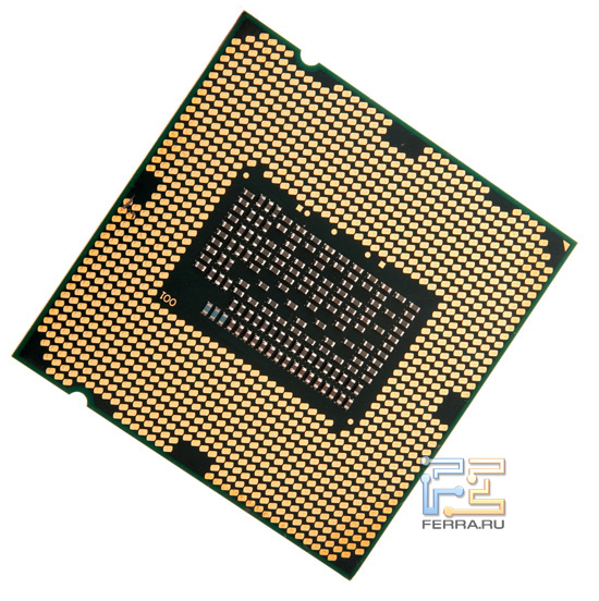 Процессор Intel Celeron G440, вид сзади