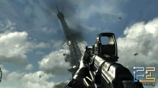 Авторы Call of Duty: Modern Warfare 3 очень гордятся этими моментами - ну где еще вы видели падающую Эйфелеву башню?