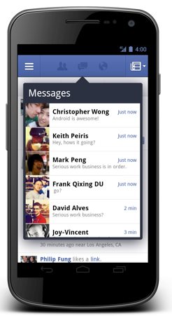 Android приложение Facebook