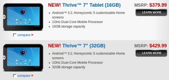 Toshiba Thrive 7